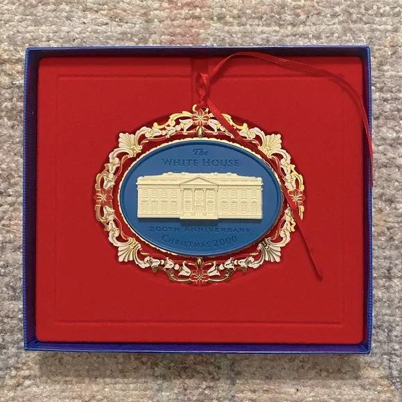 NIB Vintage Christmas 2000 The White House 200th Anniversary Ornament - Picture 2 of 4
